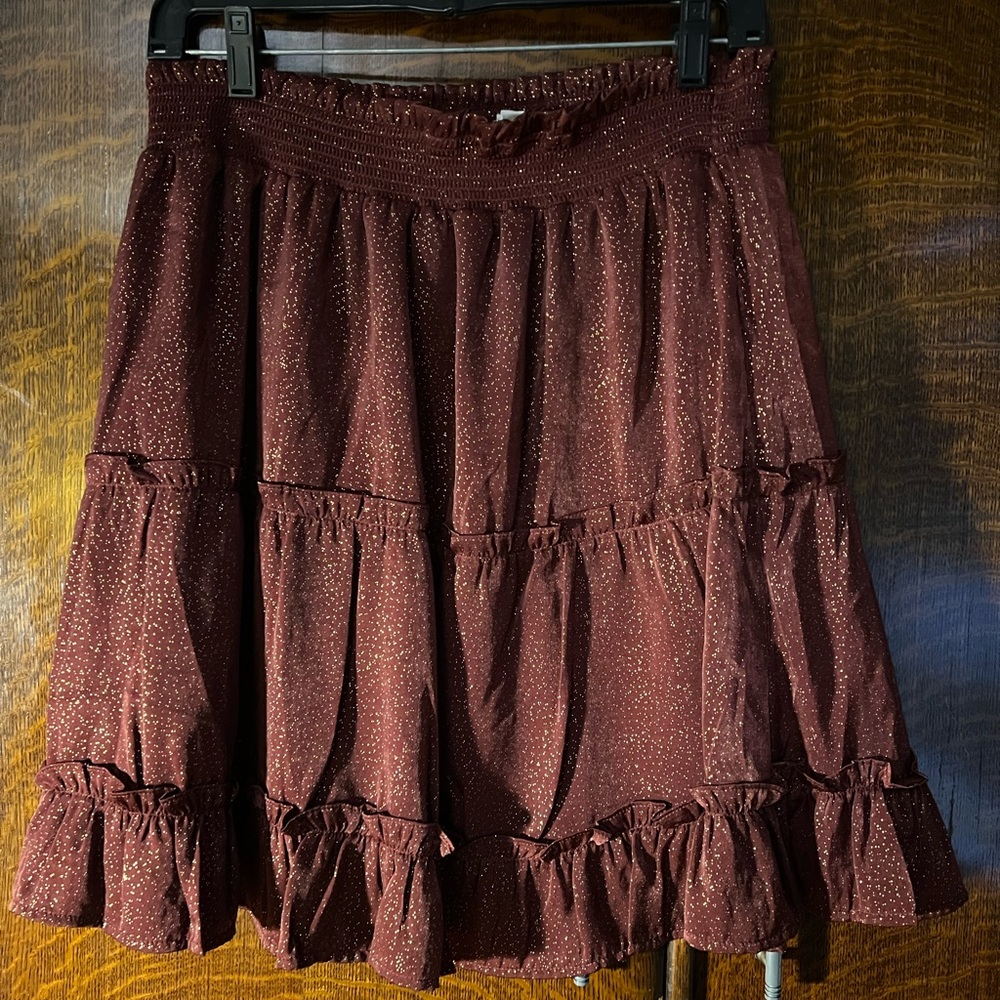 Blu Pepper Tiered Smocked Skirt